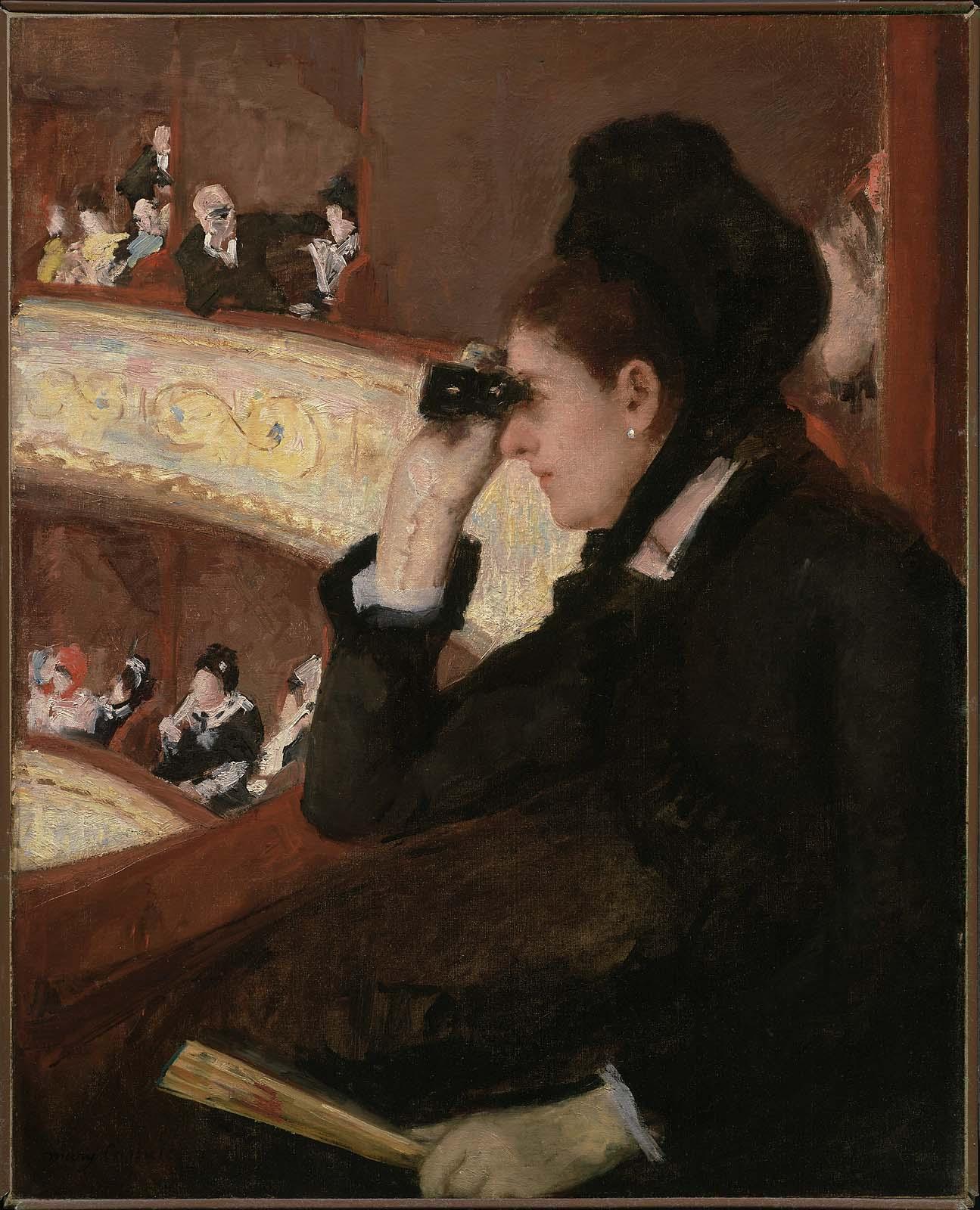 In the Loge by Mary Cassatt